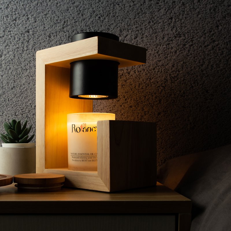 //Pre-order// 【Rofancy】Texture Wood G Melted Wax Lamp-Original Wood Color - โคมไฟ - ไม้ 