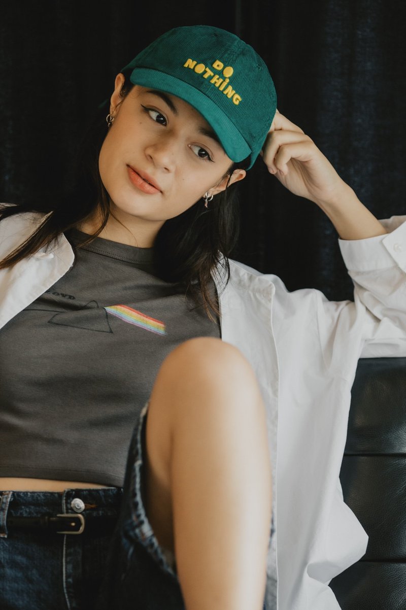 DO NOTHING cap Green - 帽子 - 棉．麻 綠色