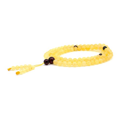 正佳珠寶 Gemsrich Jewelry 【正佳珠寶】蜜蠟琥珀 頂級金絞蜜 6mm 金黃半蜜半珀 琥珀轉運珠