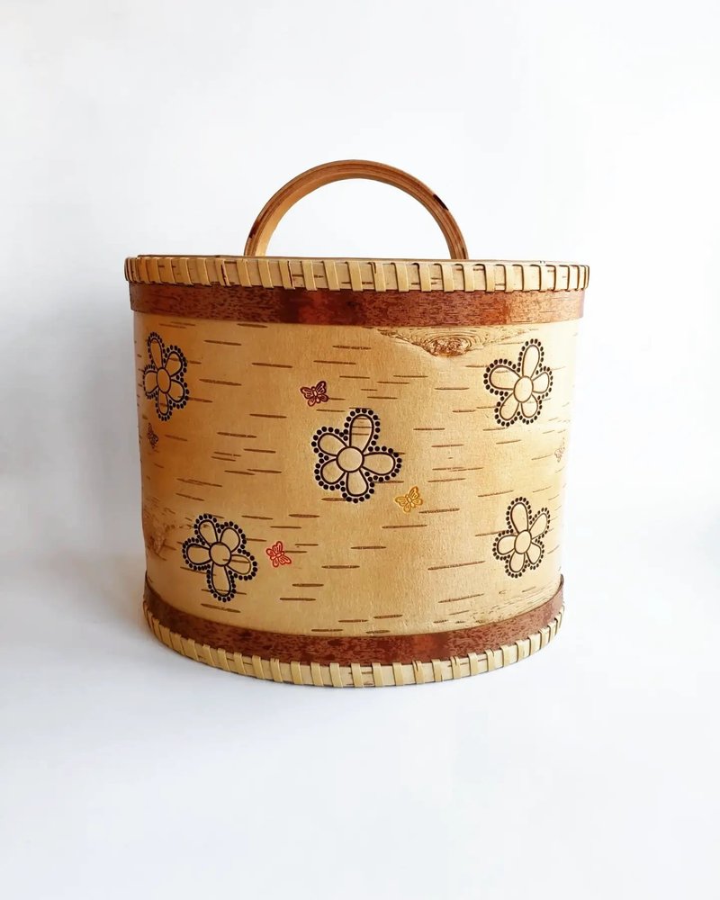 Birch bark box - 調味罐/醬料罐 - 木頭 