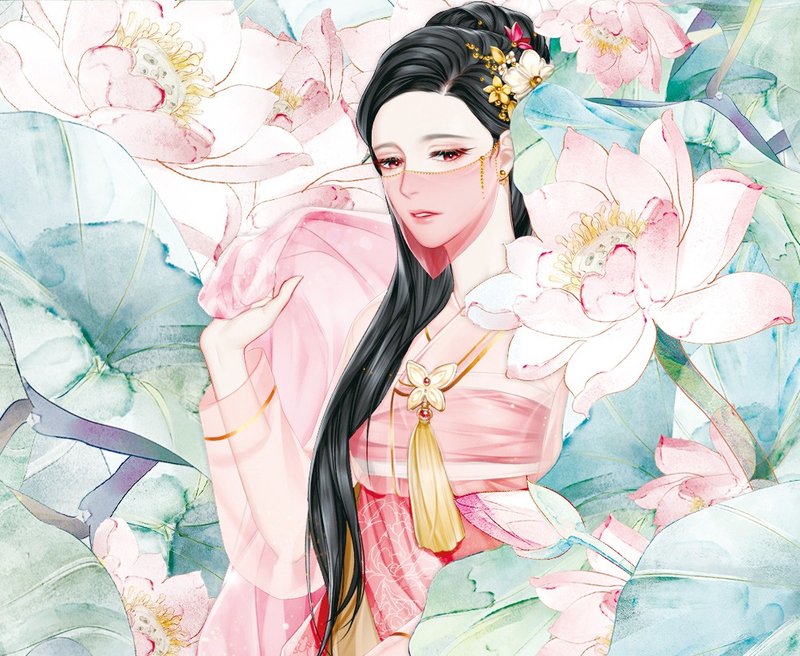 Night Flower, Spin off, Character, Jang Nok-su - 貼紙 - 紙 粉紅色