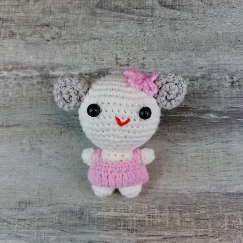 Hook Doll Office Furnishings Home Furnishings Gift Keychain Charm with Charm Keychain - Charms - Cotton & Hemp Multicolor