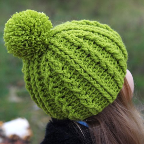 PlaceOfPatterns Easy cable crochet pattern the Amur Cable Hat / Sizes Toddler, Child, Adult