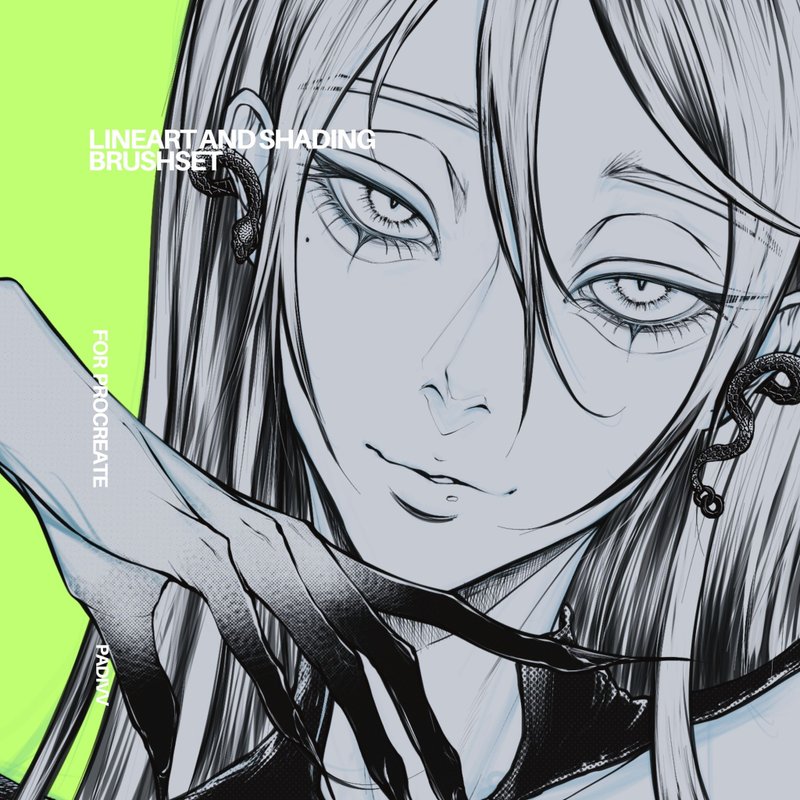 padivv Lineart and Shading Brushset for Procreate - 其他數位商品 - 其他材質 