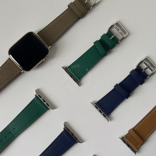 LUKO.Store Apple Watch | 牛皮荔枝紋外縫真皮錶帶