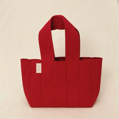 BagJi Weave Medium tote red (4colors)