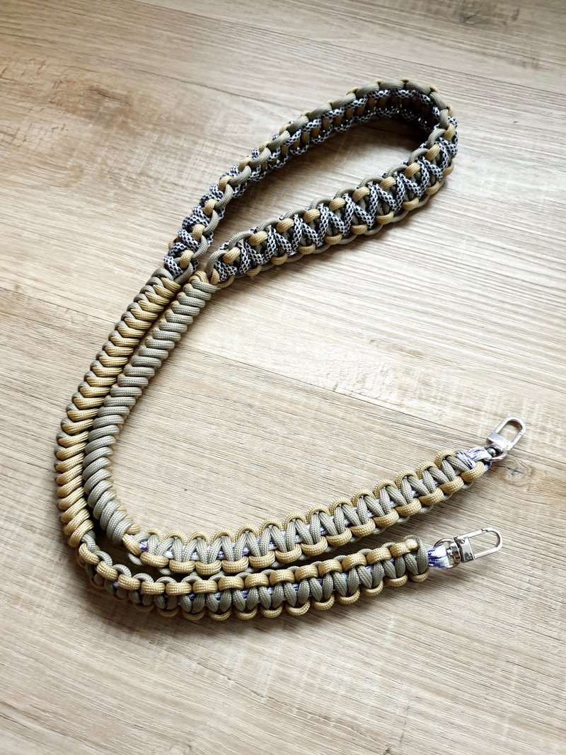 Faith Handmade | 傘繩手工編織多功能背帶 雙扣 傘繩飾品 禮物 - 手機掛繩/背帶 - 其他人造纖維 