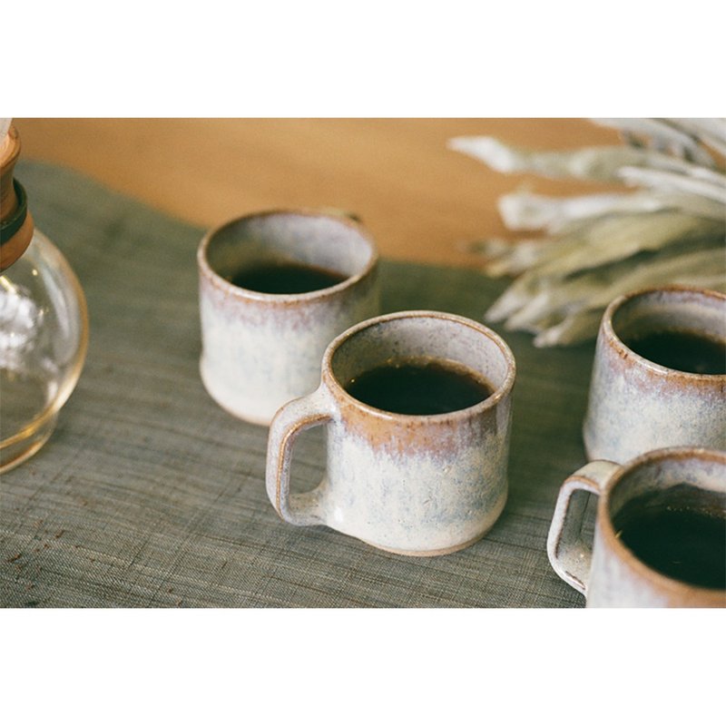 濃 咖啡杯 - 咖啡杯/馬克杯 - 陶 白色