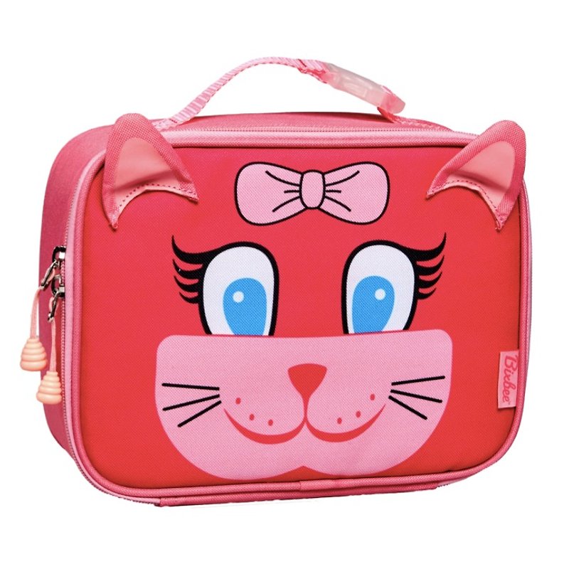 美國Bixbee3D動物童趣系列-甜美粉貓咪保溫提袋 - 其他 - 聚酯纖維 粉紅色