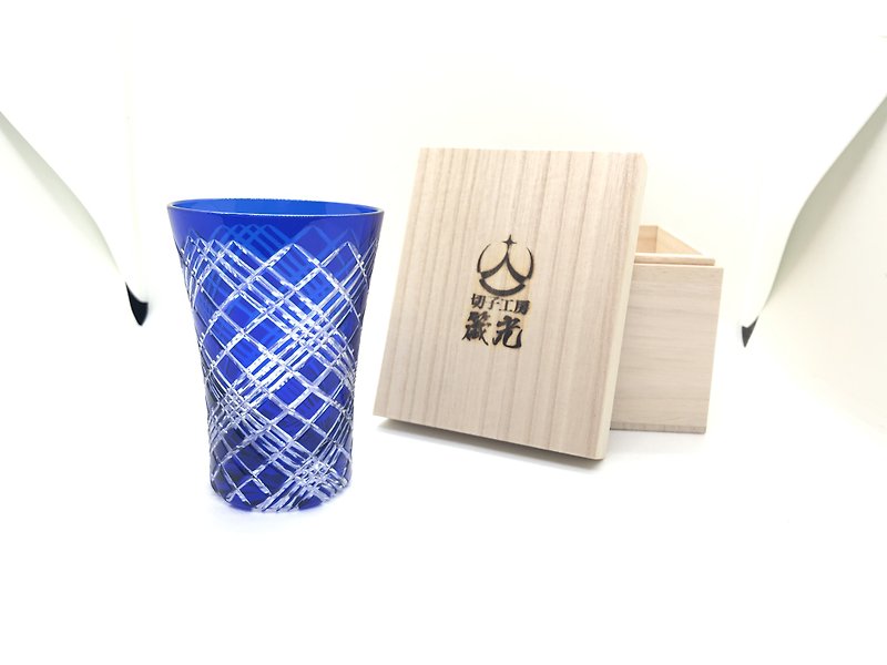 Bottom-to-bottom four Yarai tumbler - Cups - Glass Blue