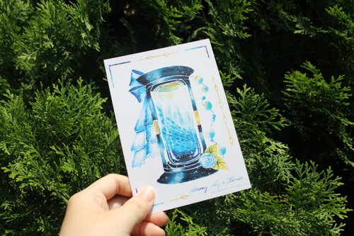 雪團の窩 星空計時器明信片 水族箱