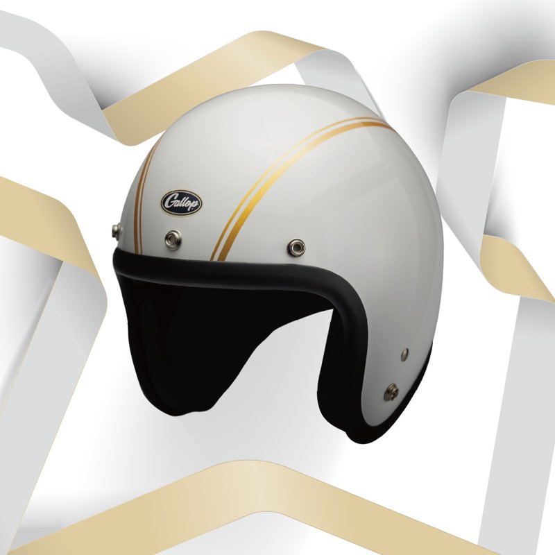 GALLOP BIJIN SERIES HELMET 美人系 3/4半罩安全帽 白色 S-XXL - 安全帽 - 其他材質 