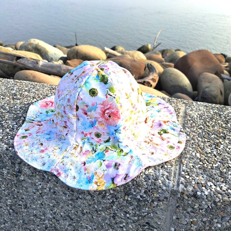粉紅浪漫之鬱金香帽 - 帽子 - 棉．麻 