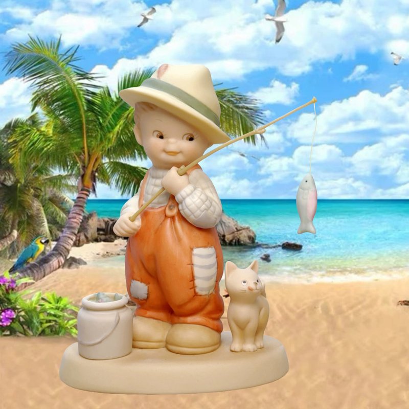 美國enesco  memories of yesterday 童年往事娃娃 陶瓷擺件 - 公仔/玩偶 - 瓷 