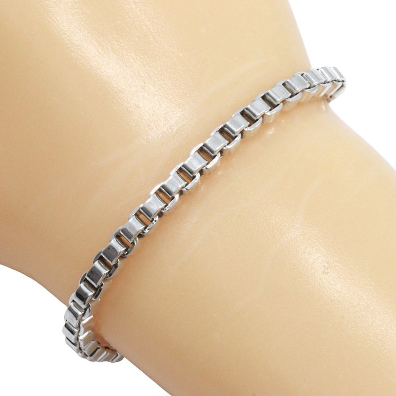 【日本直送】ティファニー TIFFANY&Co. ベネチアン ブレスレット シルバー925 約17.2g レディース【中古】 - 手鍊/手環 - 銀 銀色