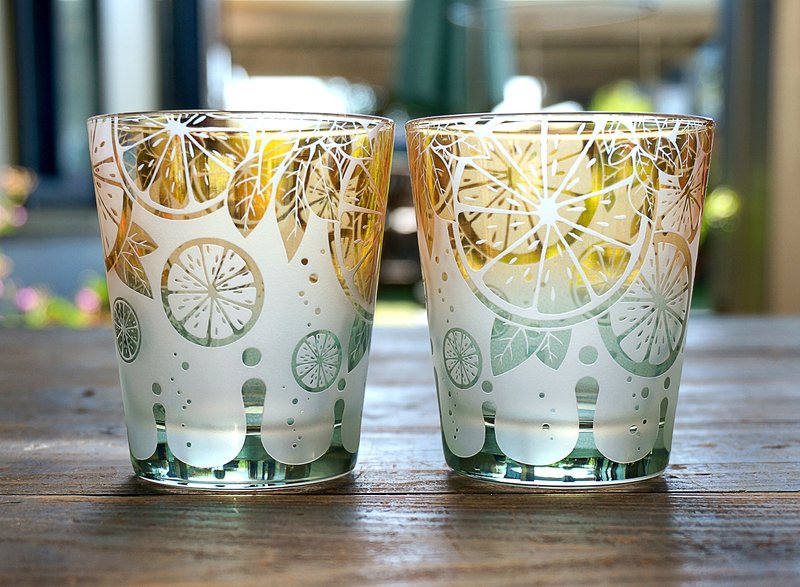 Lemon Limegrass [Citrus] - Cups - Glass Yellow