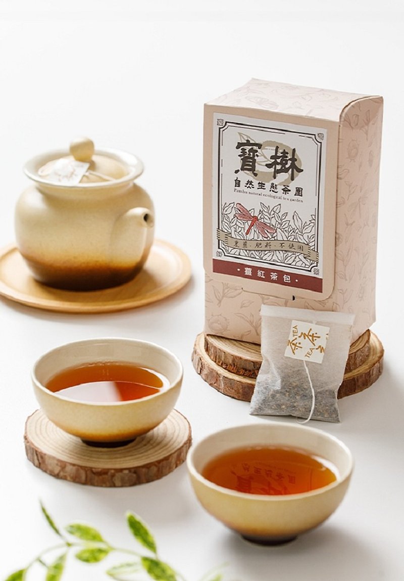 自然農法薑紅茶隨身包(12入)|涼天應援補給品| - 茶葉/漢方茶/水果茶 - 新鮮食材 咖啡色