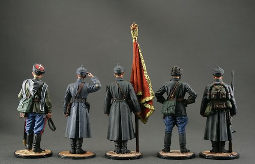 Political instructor of the Red Army Tin Soldiers World War II 54-60 mm 