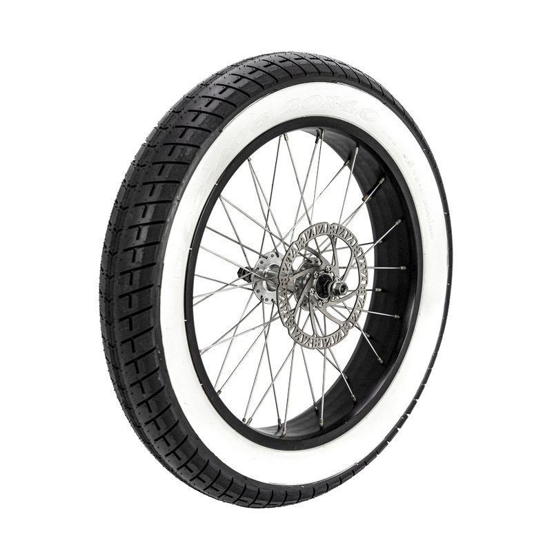 UD 20 x 4.0 Innova urban white edge fat tire casing/strip - Bikes & Accessories - Other Materials Black