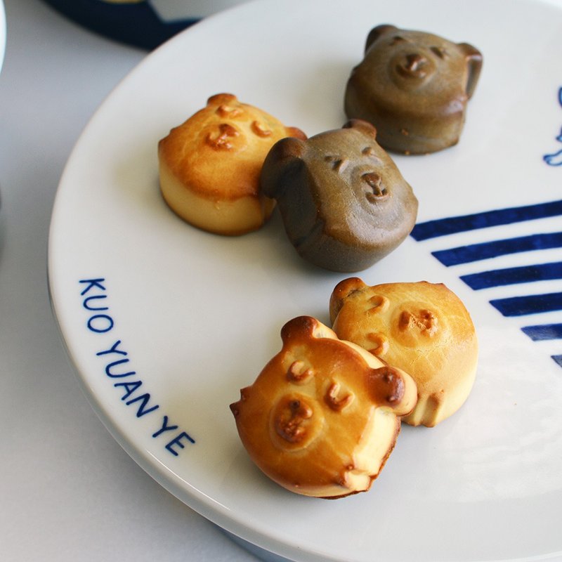 Mid-Autumn Festival【Guo Yuanyi】OhBear mooncake (lacto-egg vegetarian) - เค้กและของหวาน - อาหารสด 