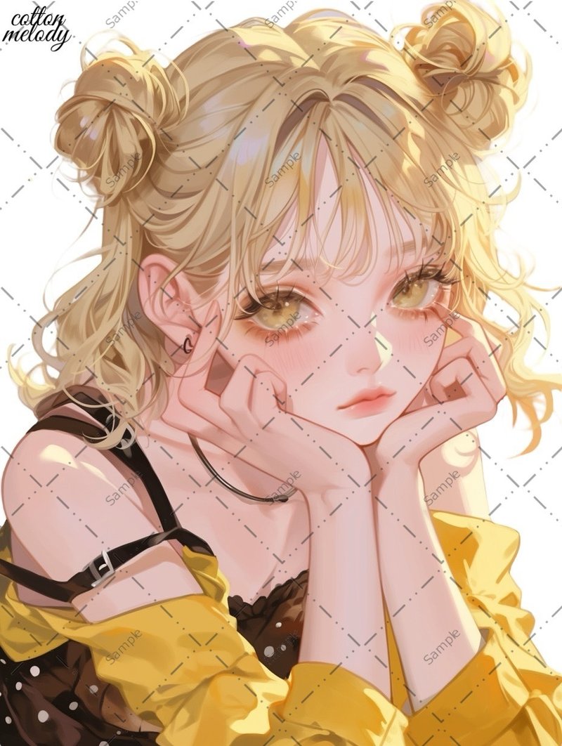 original sticker no.1160 人物ステッカー オリジナルステッカー 人物ステッカー 女の子ステッカー オリジナル人物ステッカー - 貼紙 - 紙 