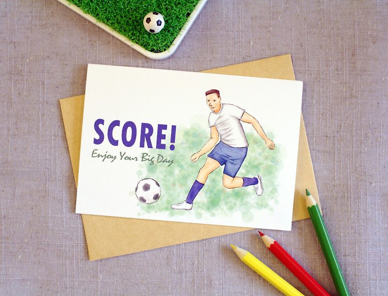 Football Card  Greeting Card - Cards & Postcards - Paper 