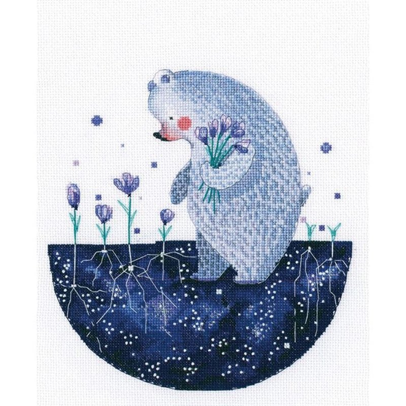 M813 - RTO cross stitch material package - Starry Sky Bear Sowing - Knitting, Embroidery, Felted Wool & Sewing - Other Materials 