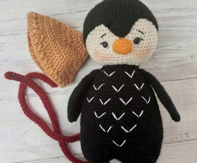 Cute Crochet pinguin , Stuffed Animals, Stuffed Toys, Crochet