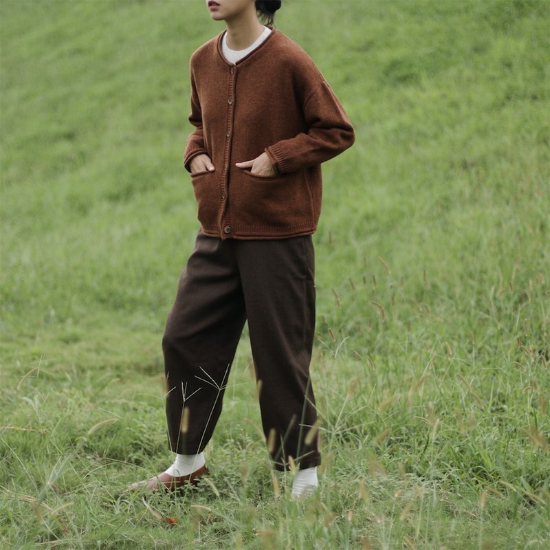 KOOW Japan 100% Wool Knit Cardigan - สเวตเตอร์ผู้หญิง - ขนแกะ 