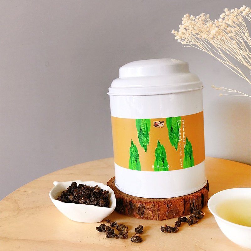 A-Li shan High moumtain Bai-Hao Oolong tea - 100g/can(Vacuum packaging) . - ชา - อาหารสด สีเขียว