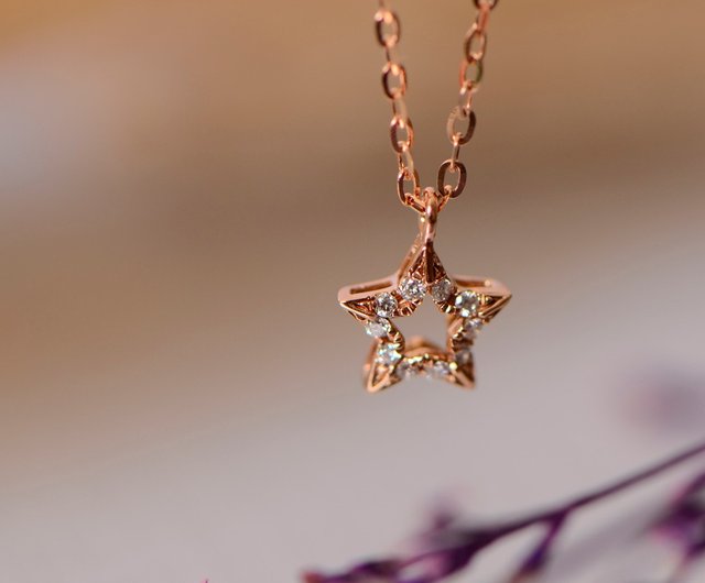 star of love diamond necklace