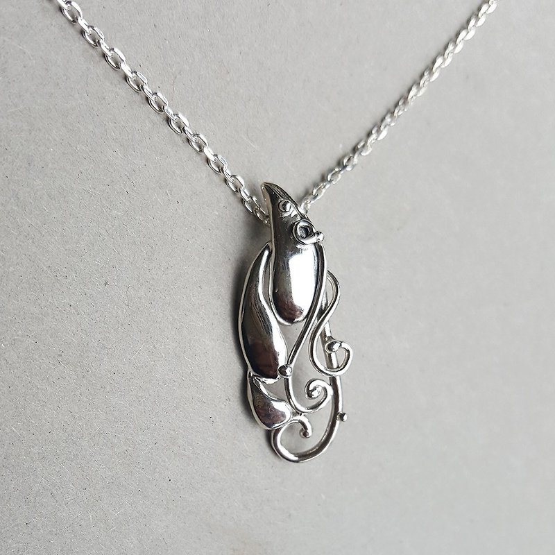 Wing silver necklace - Necklaces - Sterling Silver Silver