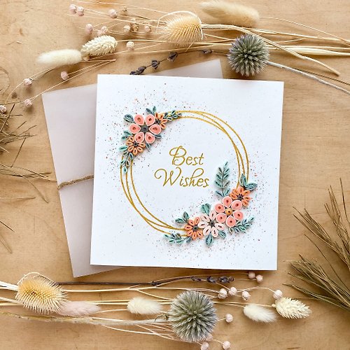 Quill Cards Greeting Card - Best Wishes