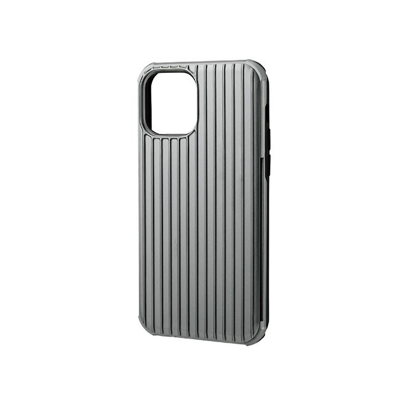 Rib-Slide Hybrid Shell Case for iPhone 12 mini - เคส/ซองมือถือ - พลาสติก สีเทา