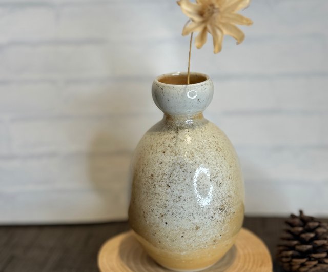 花瓶 花器 壺 掬涵藤壺花瓶花器花盆多孔青苔蘚黃金葛水培禪意茶寵新中式國風