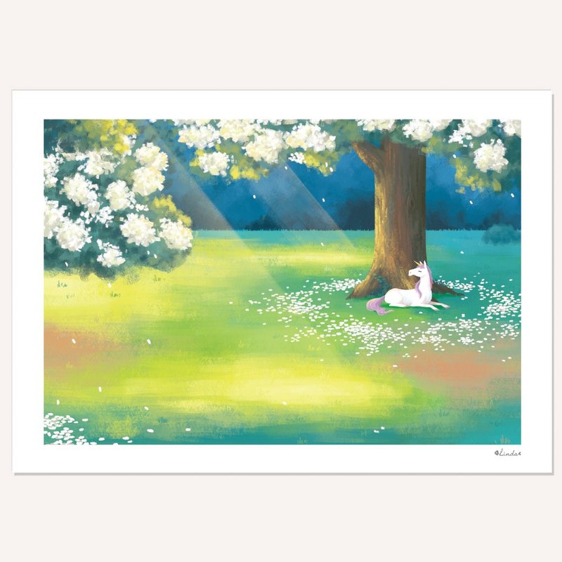 アートポスター・キャンバスアート【ユニコーン】 - ポスター・絵 - 紙 多色