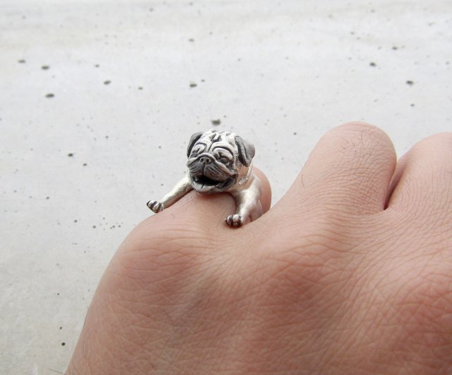 Pug ring Shop OUTPUT JEWELRY General Rings Pinkoi