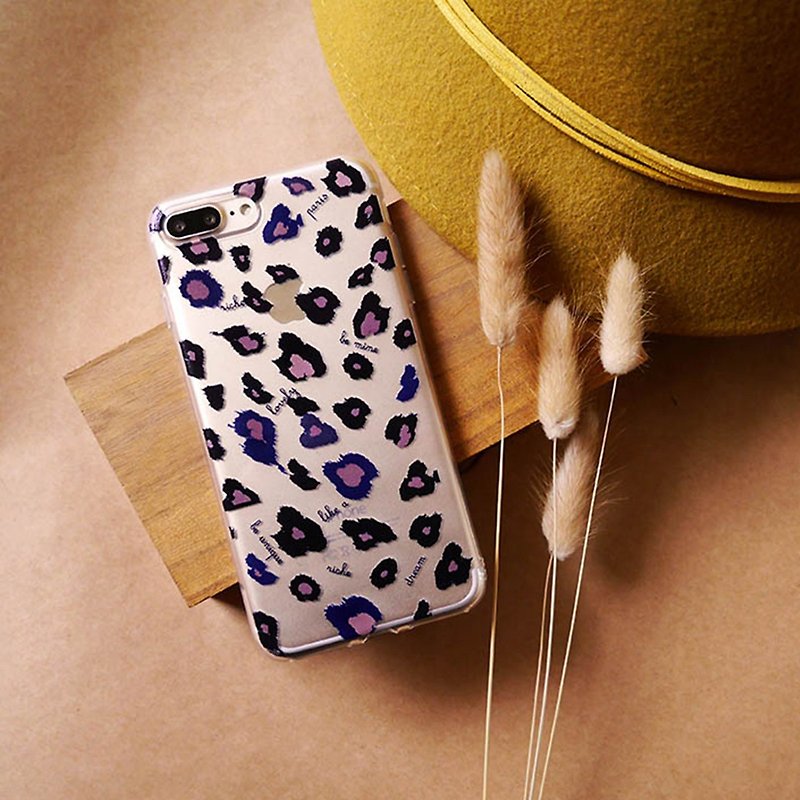 Leopard leopard transparent phone case - Phone Cases - Silicone Brown
