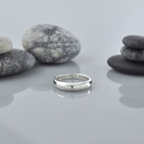 GreenRock Jewelry 窄版大肚戒指 / 尾戒 925純銀