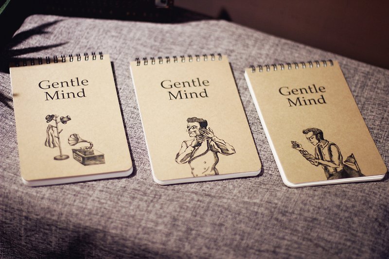 Lin Guoliang Gentle Mind Gentleman's Notebook - สมุดบันทึก/สมุดปฏิทิน - กระดาษ สีกากี