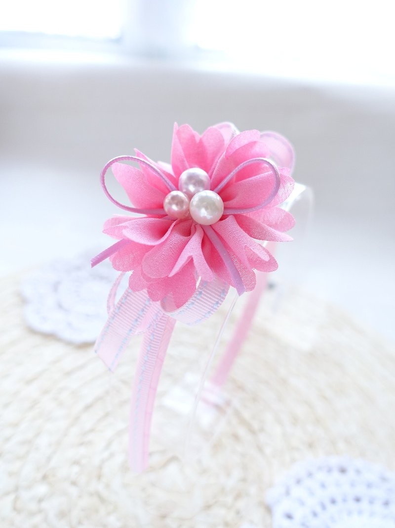 Children's headband hand-made chiffon flower headband headgear accessories - Baby Gift Sets - Other Materials 