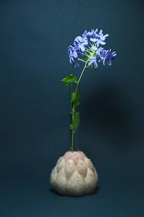 時光導體 花器之一 |羊毛氈創意獨特溫暖柔軟花瓶花器