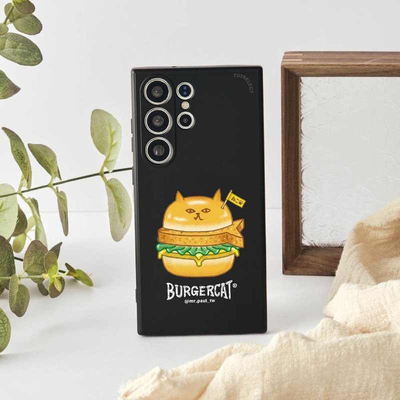 保羅先生 喵堡BurgerCat純色矽膠SAMSUNG手機殼 - 手機殼/手機套 - 塑膠 多色