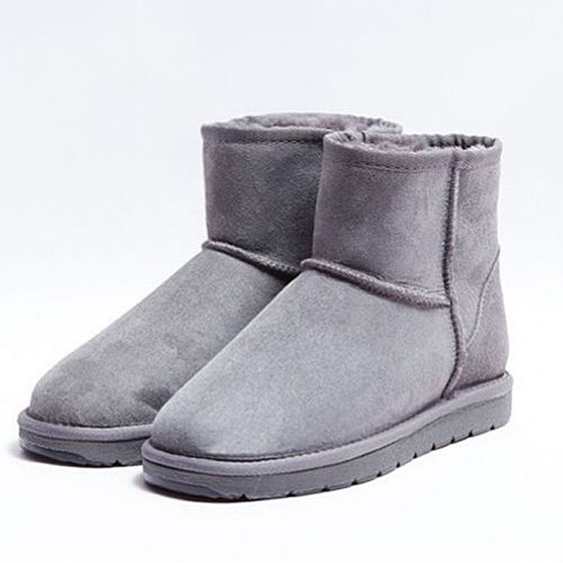 とんがり帽子ｘShearersＵＧＧ　Classi mini Grey　セット販売　アグブーツ　ブーツ　　ミニ　セットでお得　オーストラリア　本物　シープスキン　秋冬　暖かい　グレー - 女休閒鞋/帆布鞋 - 紙 灰色