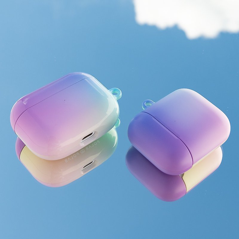 【客製化】AirPods Pro 2 保護殼 (1/2/3/pro) 幻影日夢 - 耳機保護套/殼 - 塑膠 紫色