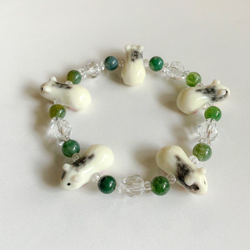 Guinea pig bracelet Moruru - Bracelets - Plastic White