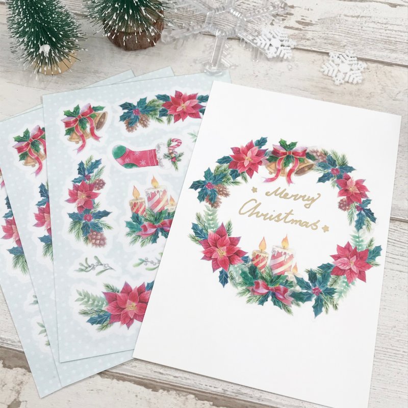 聖誕主題和紙貼紙 - 貼紙 - 紙 多色