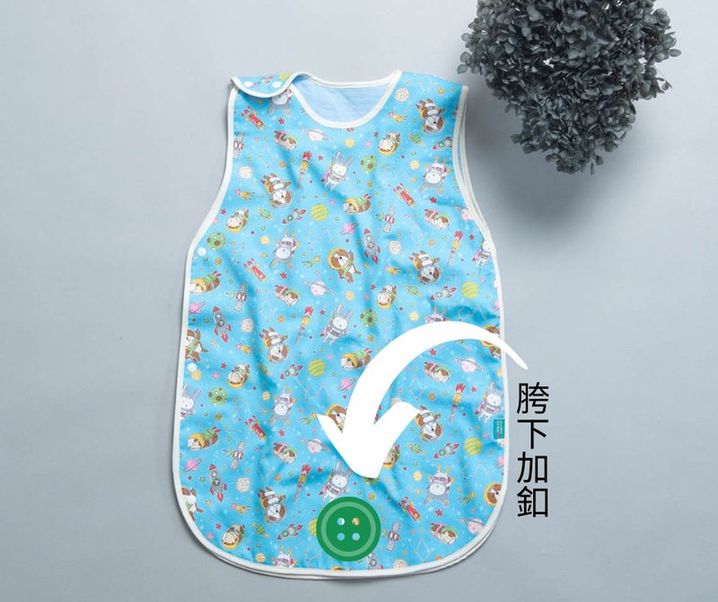 加釦子-防踢被附件 嬰兒被 防踢被心 蓋毯 新生兒 - 嬰兒床/床圍/寢具 - 棉．麻 藍色