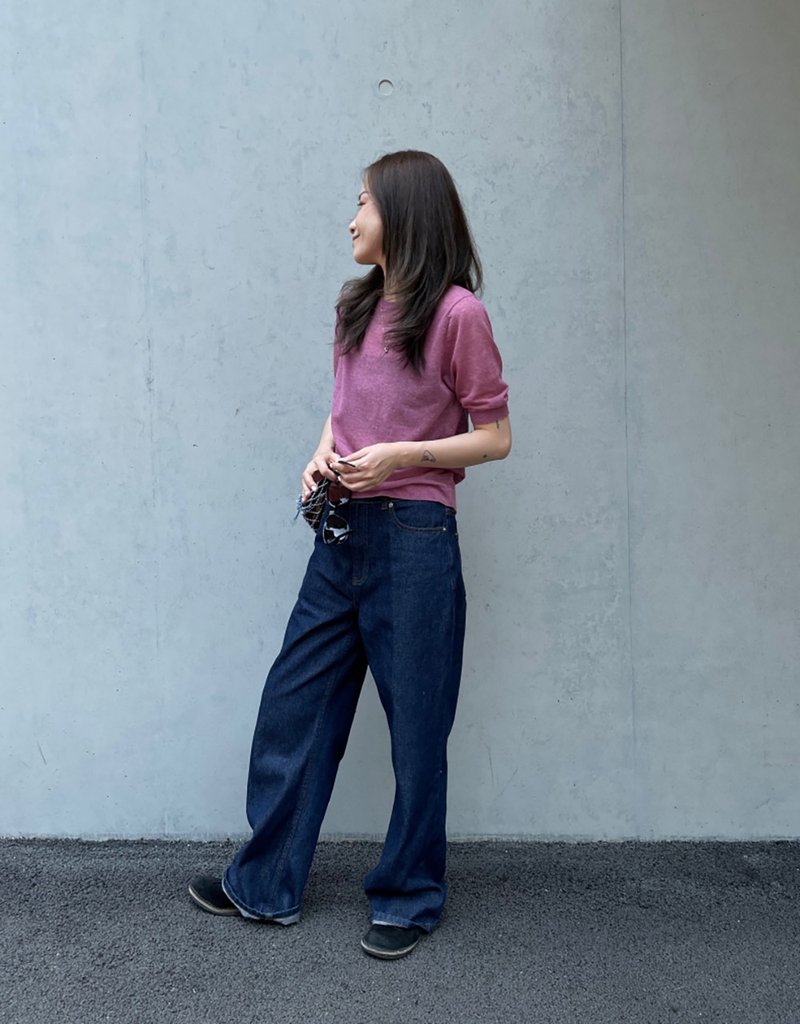 棉麻針織三色入 可機洗 cotton linen short-sleeve jumper - 女毛衣/針織衫 - 棉．麻 