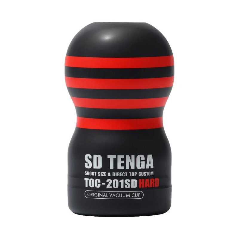 TENGA SD Peak Vacuum Cup Strong Version Disposable Aircraft Cup - สินค้าผู้ใหญ่ - ซิลิคอน สีดำ